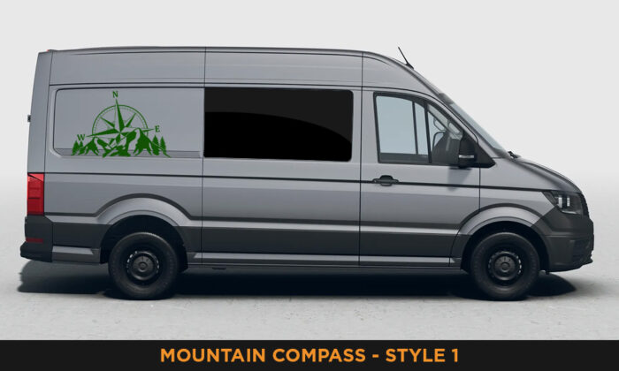 Camper Van Graphics - Mountain & Compass Style 1 - Image 21