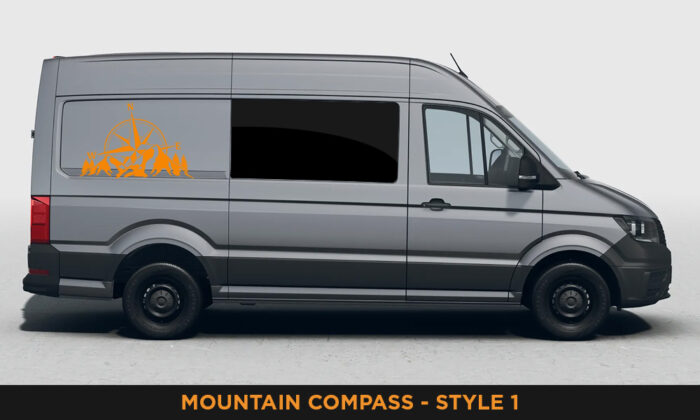 Camper Van Graphics - Mountain & Compass Style 1 - Image 24