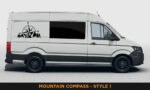Camper Van Graphics - Mountain & Compass Style 1 - Image 2