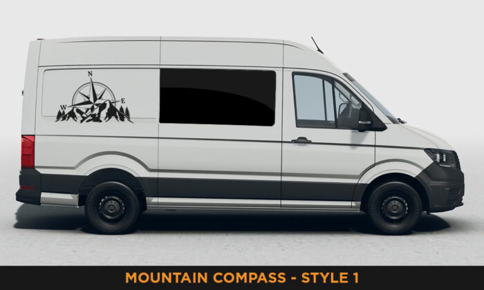 Camper Van Graphics - Mountain & Compass Style 1 - Image 6