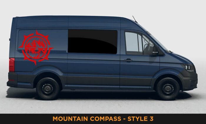 Camper Van Graphics - Mountain & Compass Style 3 - Image 4