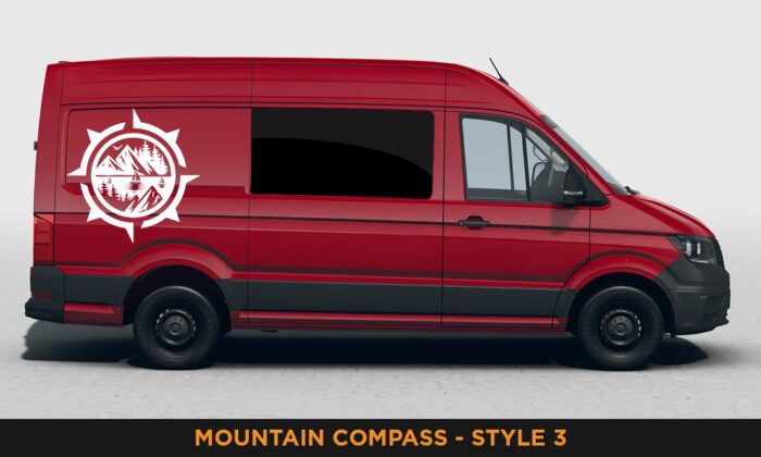 Camper Van Graphics - Mountain & Compass Style 3 - Image 8